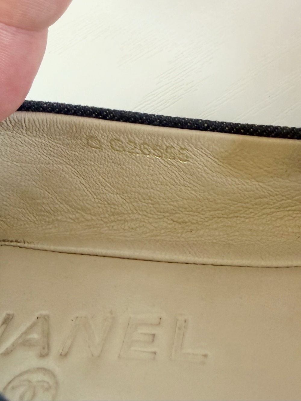 Chanel Blue Denim Cap Toe Ballet Flats Embroidered CC Logo EU 37 US 7 - Picture 12 of 12